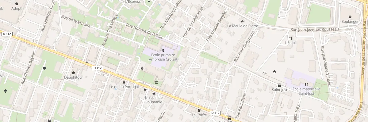 Plan du 22 Rue Aristide Berges à Saint-Martin-d’Hères