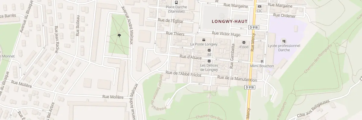 Plan du 9 Rue d’Alsace à Longwy
