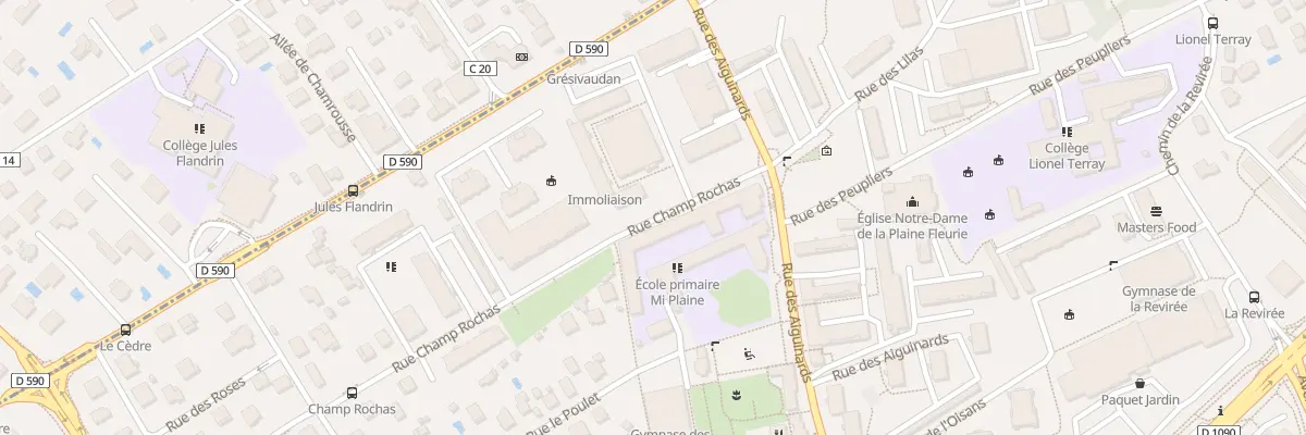 Plan du 2 Rue du Champ Rochas à Meylan