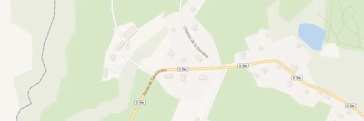 Plan du 576 Rte de St Franc à La Bauche