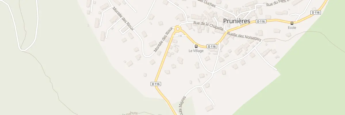Plan du 705 Rte de la Corniche à Prunières