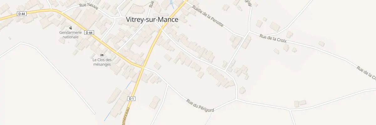 Plan du 11 Rue de la Mont à Vitrey-sur-Mance