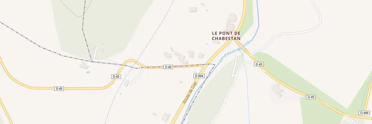 Plan du 5008 Le Pont à Chabestan