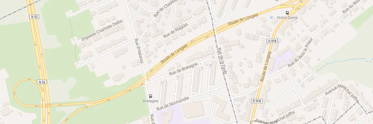 Plan du 5 Rue de Bretagne à Longwy