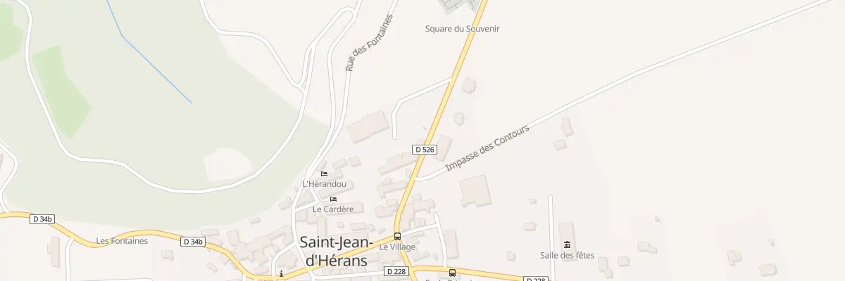 Plan du 5001 Village de Saint Jean à Saint-Jean-d’Hérans
