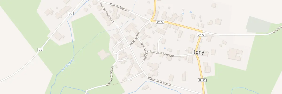Plan du 1 Rue de l’Eglise à Igny