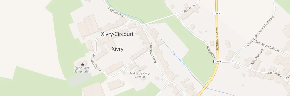 Plan du 1 Rue de l’Eglise à Xivry-Circourt