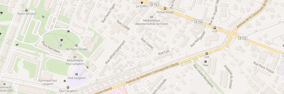 Plan du 22 Rue Coste à Saint-Martin-d’Hères