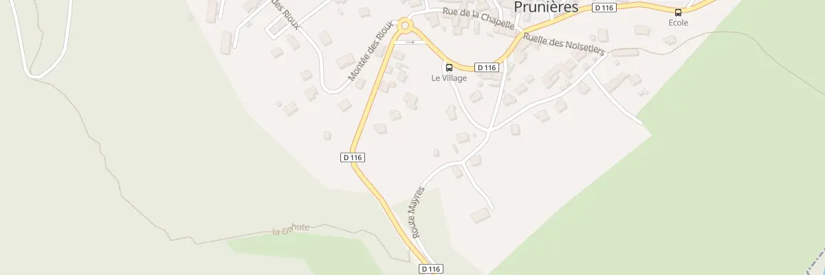 Plan du 725 Rte de la Corniche à Prunières