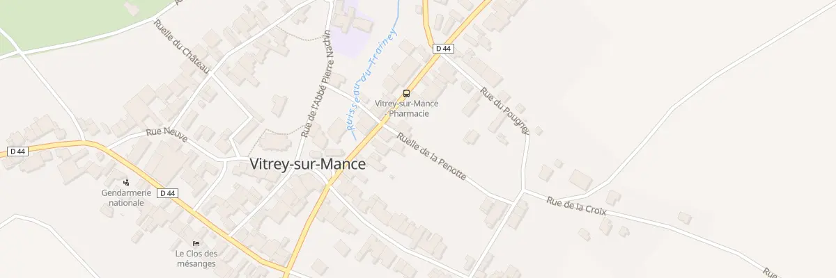 Plan du 13 Rue de Lavaux à Vitrey-sur-Mance