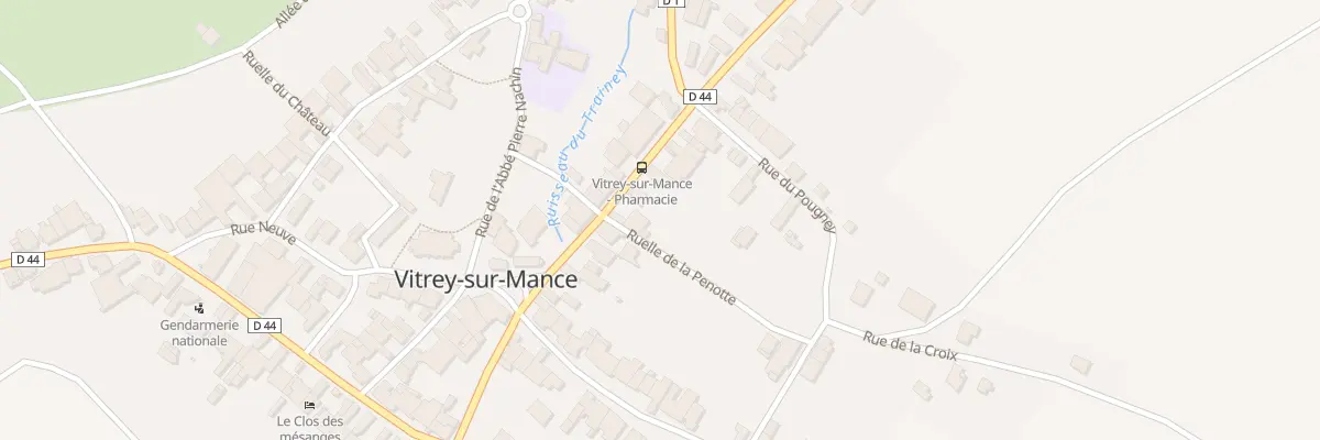 Plan du 15 Rue de Lavaux à Vitrey-sur-Mance
