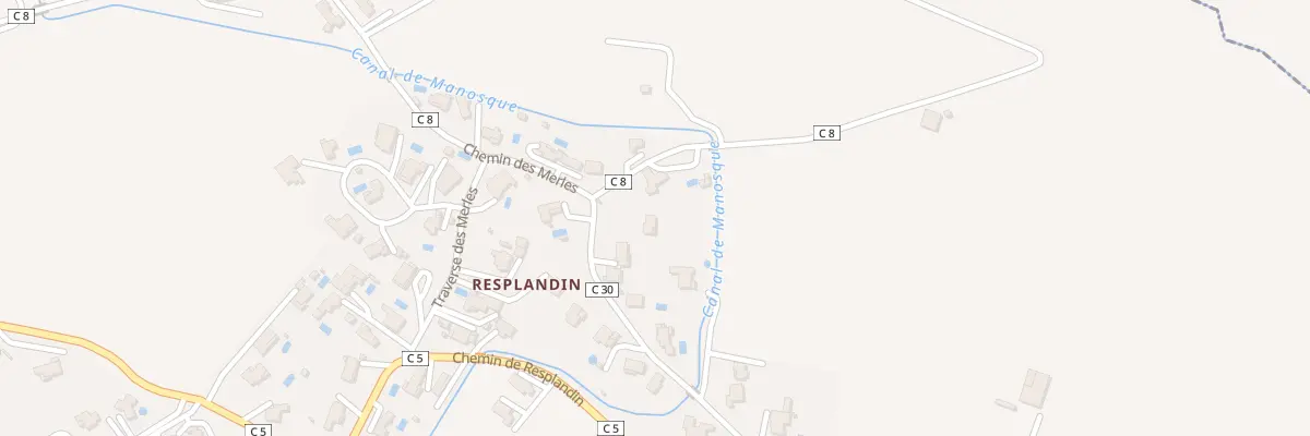 Plan du 1 Che du Ridau à Pierrevert