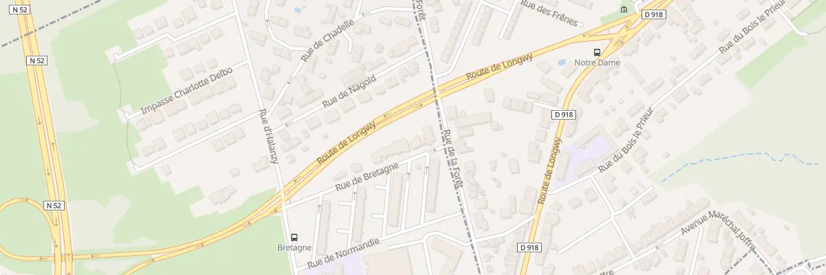 Plan du 7 Rue de Bretagne à Longwy