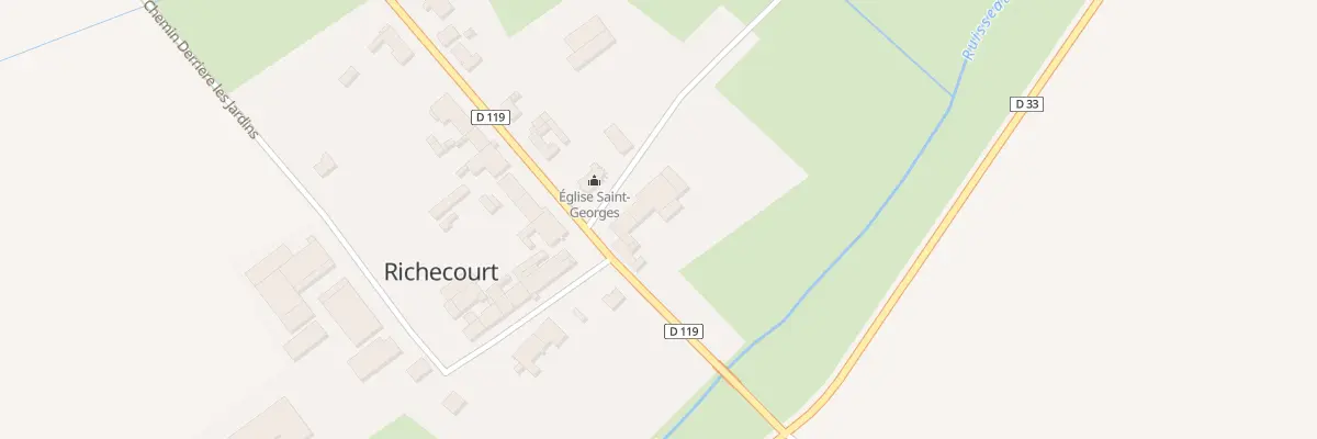 Plan du 6 Rue La Grande Rue à Richecourt