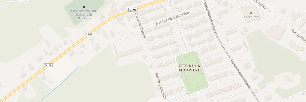 Plan du 72 Rue Cite de la Mouriere à Bouligny