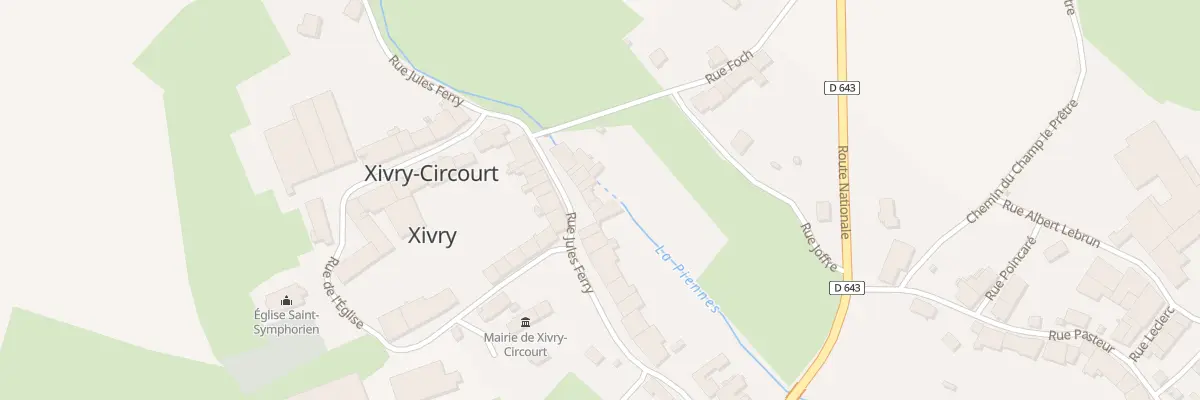 Plan du 24 Rue Jules Ferry à Xivry-Circourt