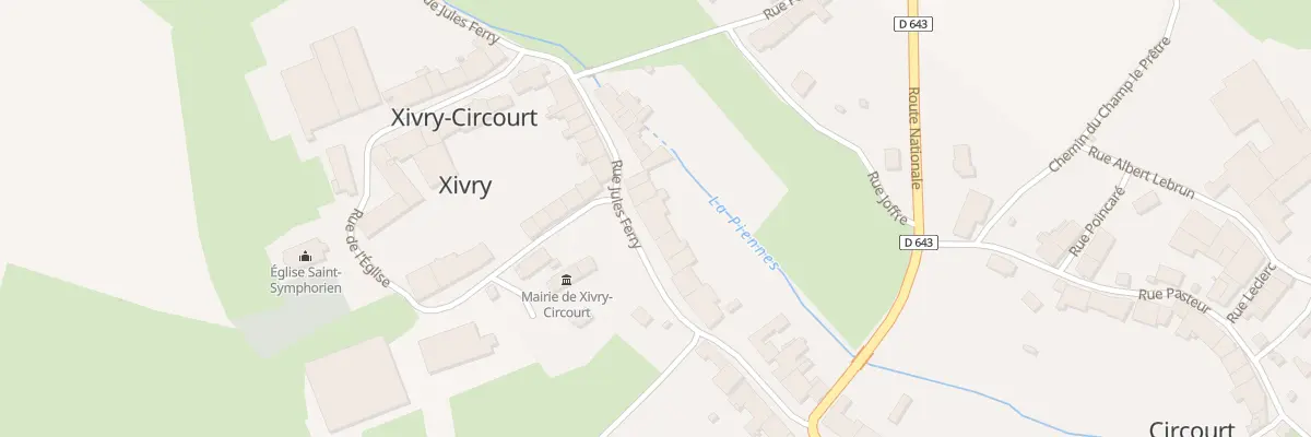 Plan du 18 Rue Jules Ferry à Xivry-Circourt