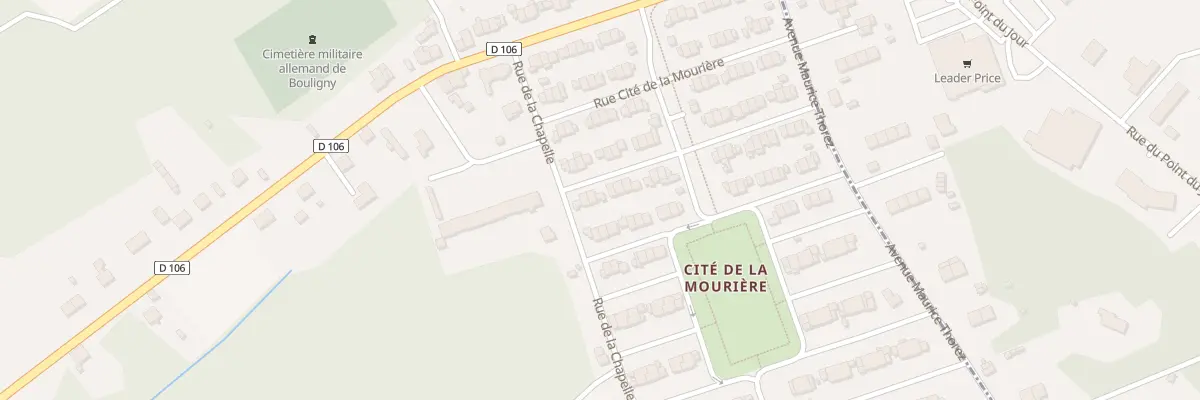 Plan du 71 Rue Cite de la Mouriere à Bouligny