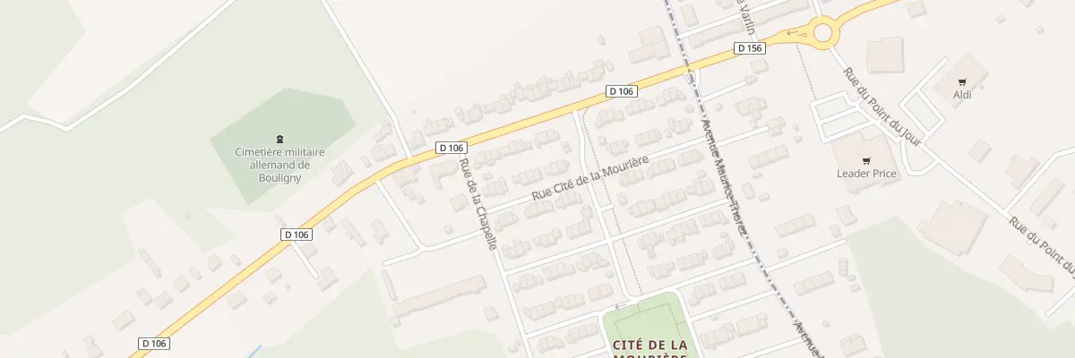 Plan du 33 Rue Cite de la Mouriere à Bouligny
