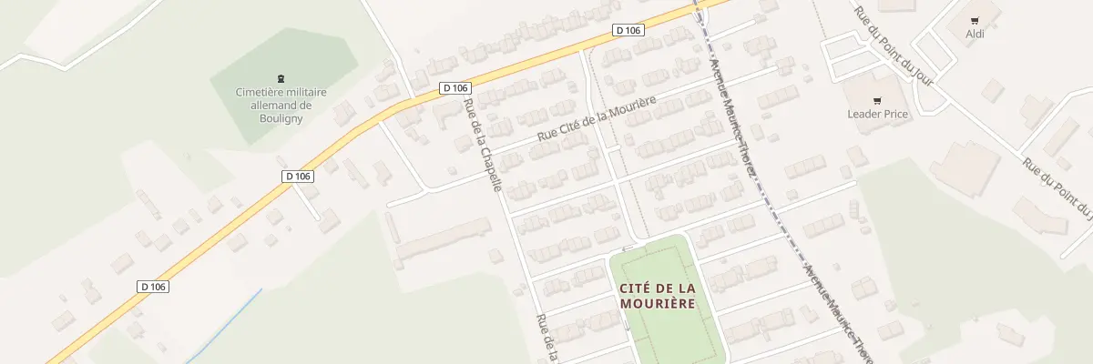 Plan du 58 Rue Cite de la Mouriere à Bouligny