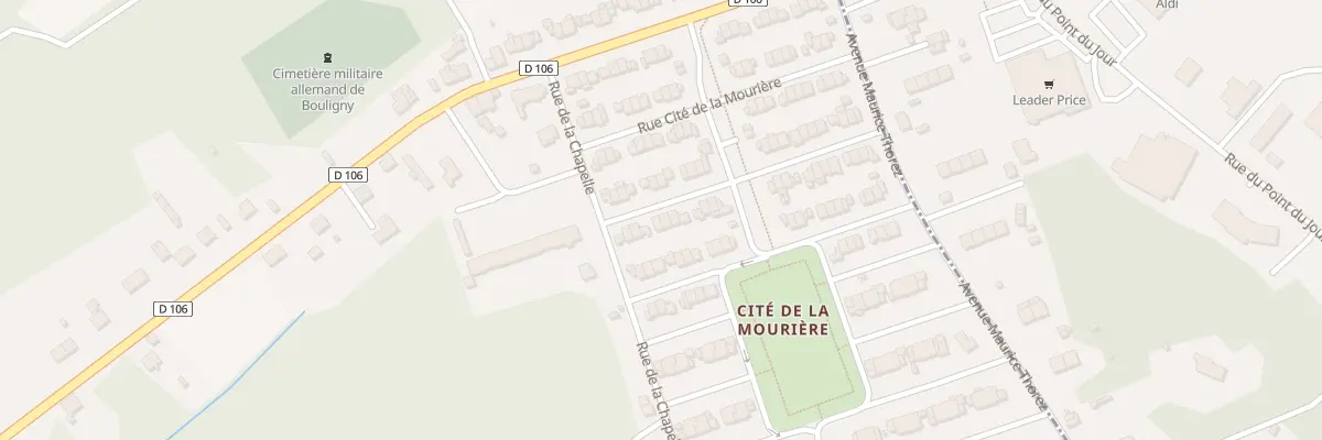 Plan du 70 Rue Cite de la Mouriere à Bouligny