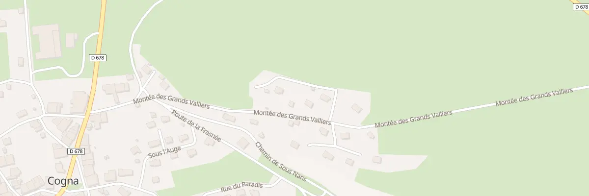 Plan du 10 Vc des Grandvalliers à Cogna