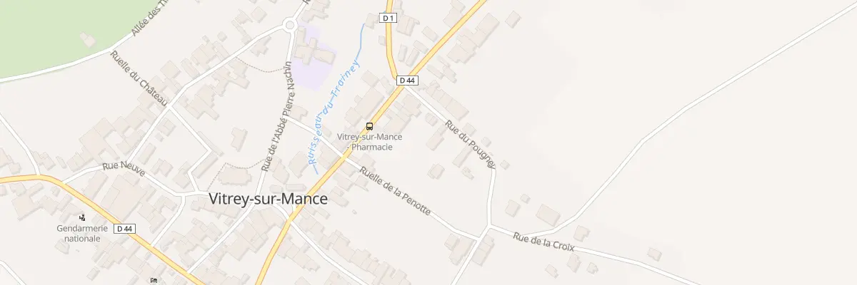 Plan du 3 Rue du Pougey à Vitrey-sur-Mance