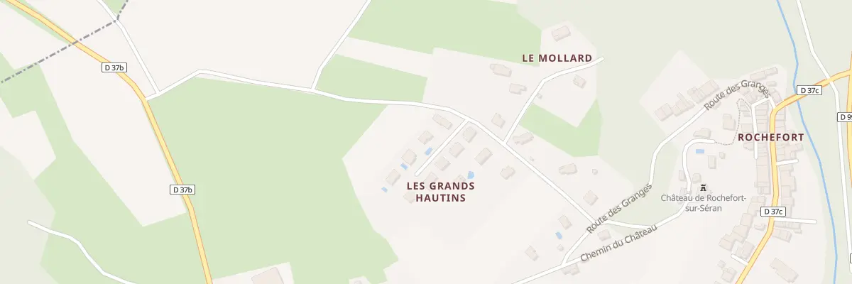 Plan du 195 Les Grands Hautins à Cressin-Rochefort