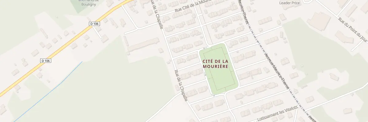 Plan du 91 Rue Cite de la Mouriere à Bouligny