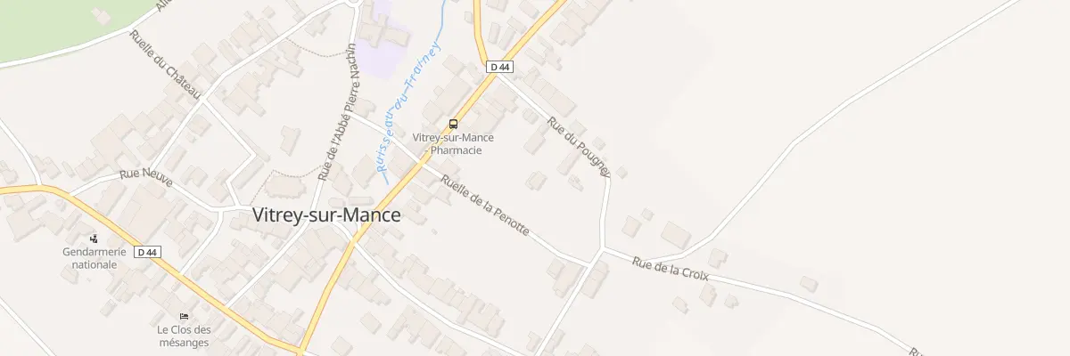 Plan du 7 Rue du Pougey à Vitrey-sur-Mance