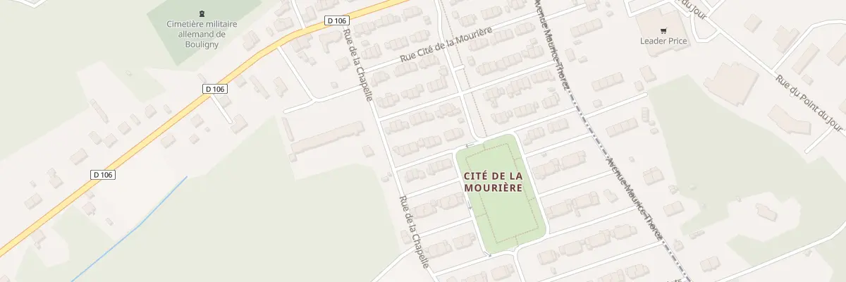 Plan du 82 Rue Cite de la Mouriere à Bouligny