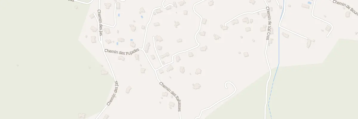 Plan du 260 Che des Pujades à Rians