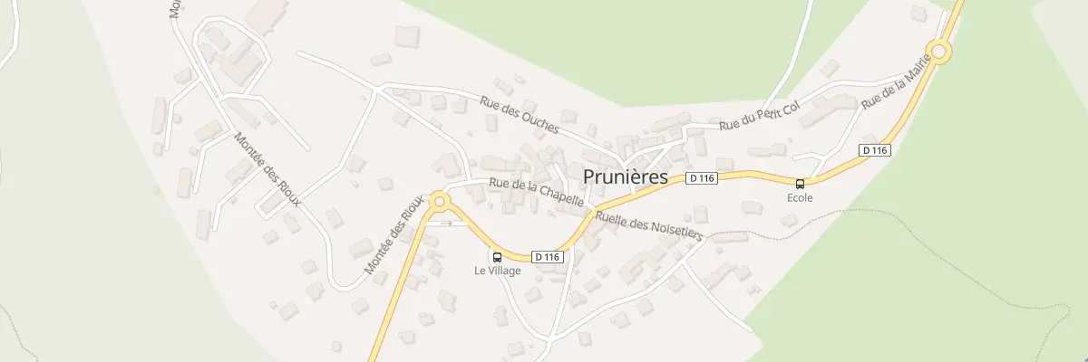 Plan du 50 Rue de la Chapelle à Prunières