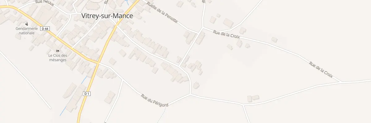 Plan du 3 Rue du Haut de la Mont à Vitrey-sur-Mance