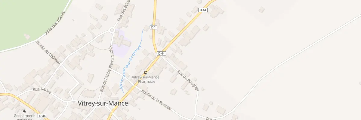 Plan du 6 Rue du Pougey à Vitrey-sur-Mance
