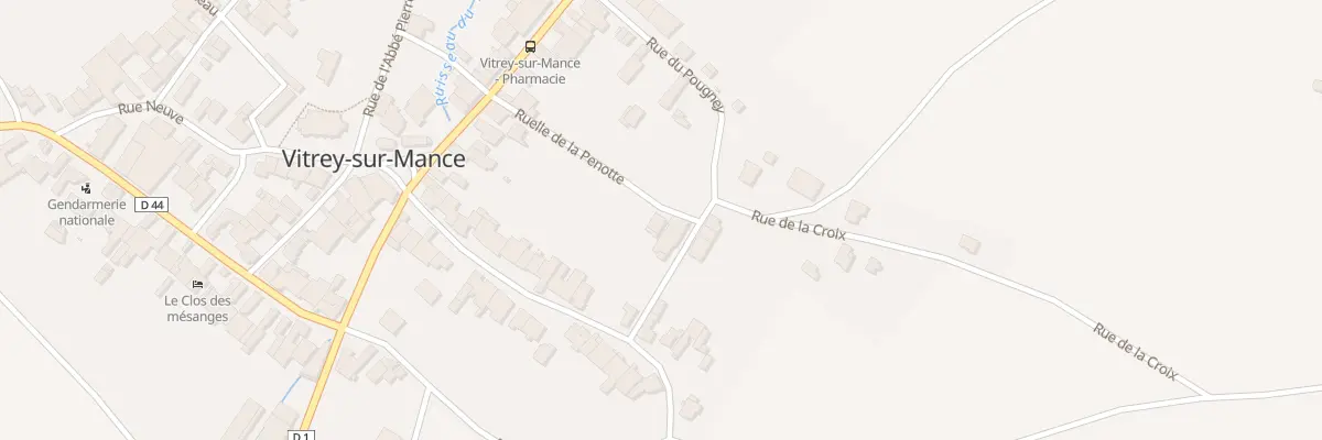 Plan du 1 Rle de la Penotte à Vitrey-sur-Mance