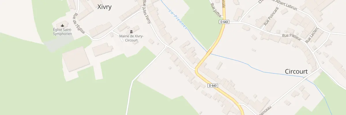Plan du 7 Rue Jules Ferry à Xivry-Circourt