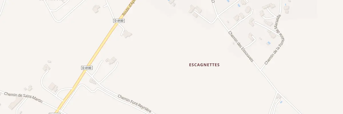 Plan du 5378 Escagnettes à Mane