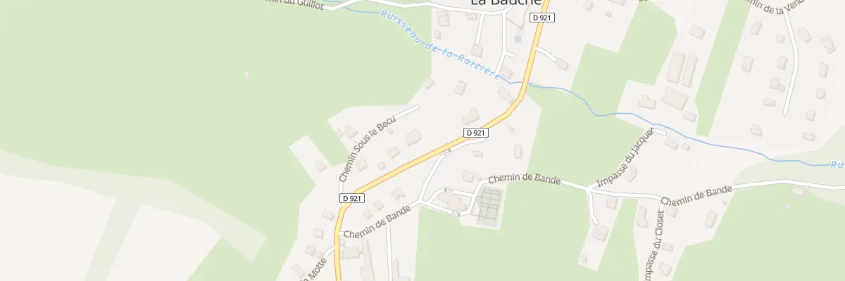 Plan du 1401 Rte d’Aiguebelette à La Bauche