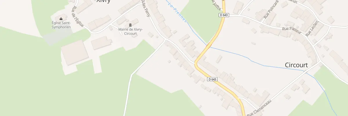 Plan du 5 Rue Jules Ferry à Xivry-Circourt
