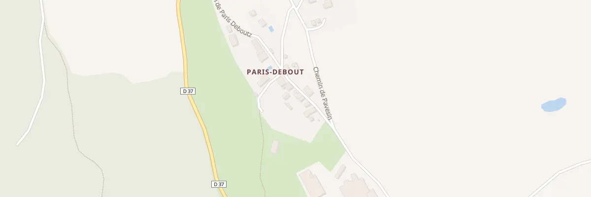 Plan du 5254 Paris Debout à Massignieu-de-Rives