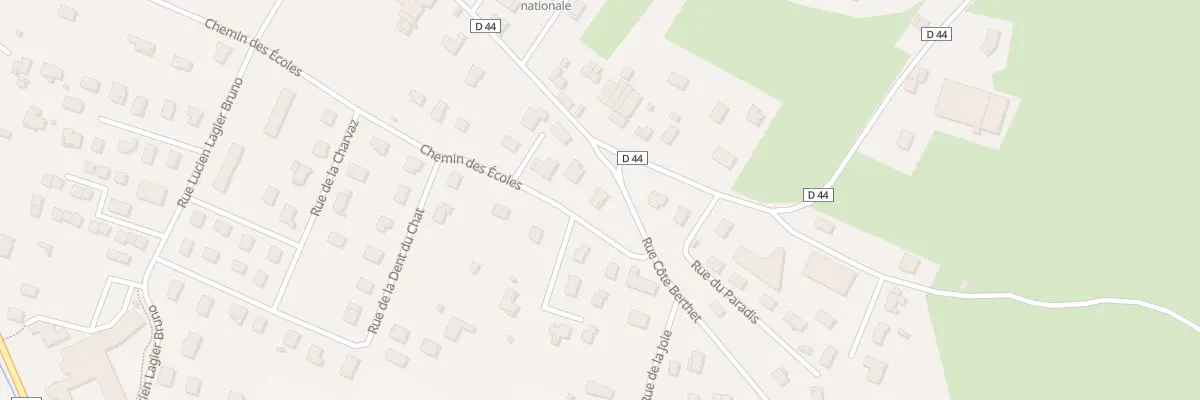 Plan du 384 Che de la Curiaz à Yenne
