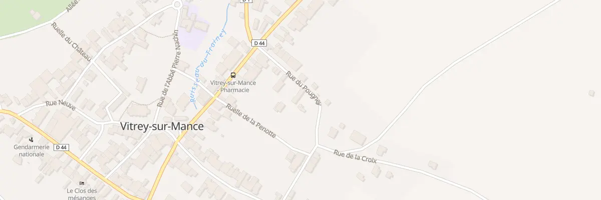 Plan du 9 Rue du Pougey à Vitrey-sur-Mance