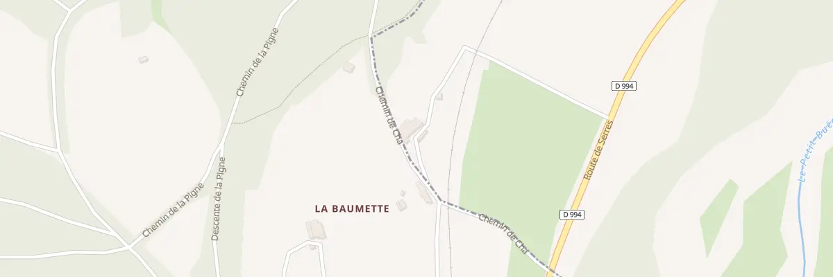 Plan du 245 Imp de la Beaumette à Oze
