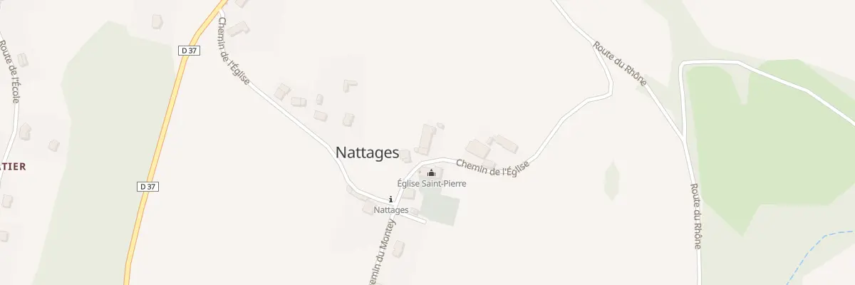 Plan du 312 Che de l’Eglise à Parves et Nattages