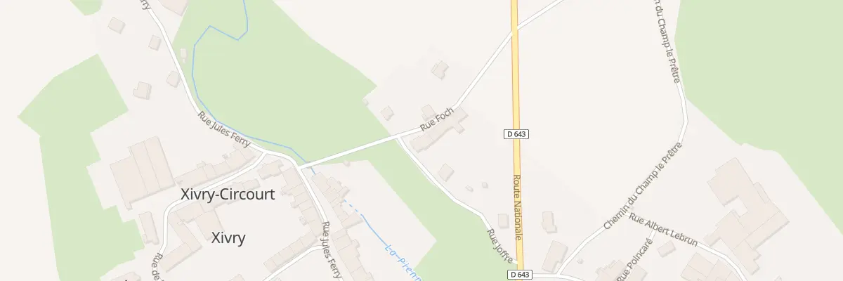 Plan du 1 Rue Foch à Xivry-Circourt