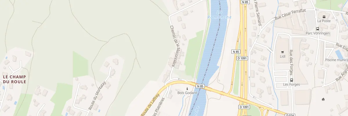 Plan du 67 Che de la Maconnière à Notre-Dame-de-Mésage