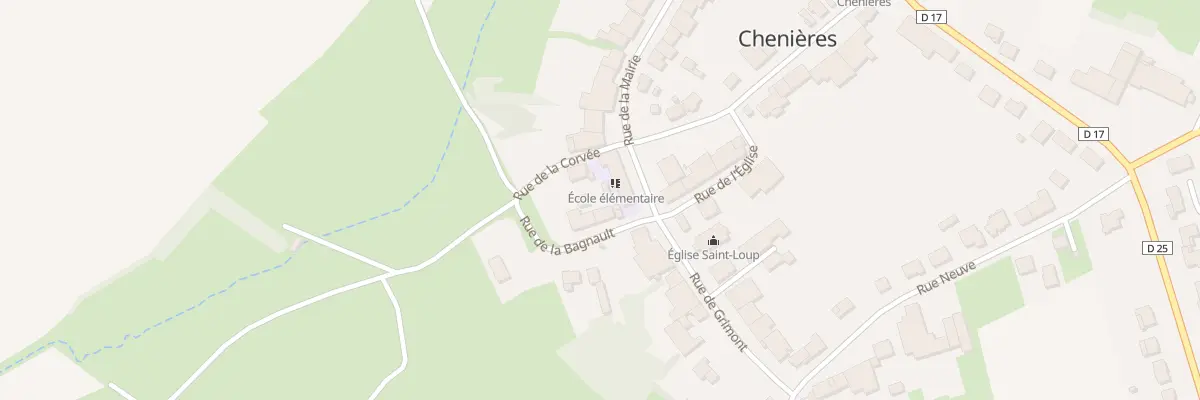 Plan du 2 Rue de la Bagnault à Chenières