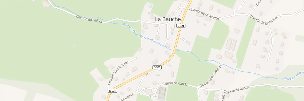 Plan du 170 Che sous le Becu à La Bauche