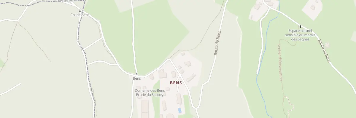 Plan du 1410 Rte de Bens au Sappey-en-Chartreuse